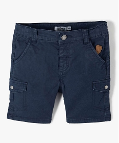 GEMO Short bébé garçon extensible look baroudeur Bleu