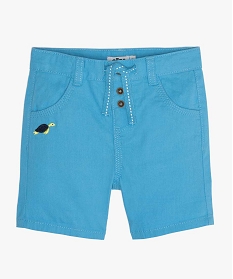 short bebe garcon en toile fine taille haute bleu shortsA712701_1