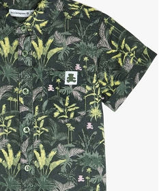 chemise bebe garcon en lin imprime tropical - lulucastagnette imprimeA713301_2