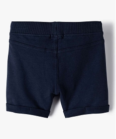 short bebe garcon confortable en jersey a taille elastiquee bleu shorts et bermudasA716301_3