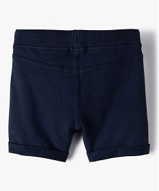 short bebe garcon confortable en jersey a taille elastiquee bleu shortsA716301_3