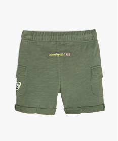 short bebe garcon en jersey - lulucastagnette vert shortsA716901_3