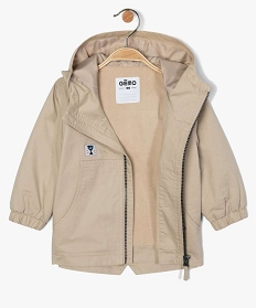 parka bebe garcon avec inscription dos beigeA717601_2