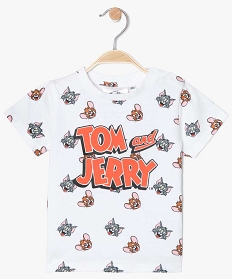 tee-shirt bebe garcon imprime - tom and jerry brunA720301_1