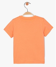 tee-shirt bebe garcon a manches courtes avec motif orangeA721201_3