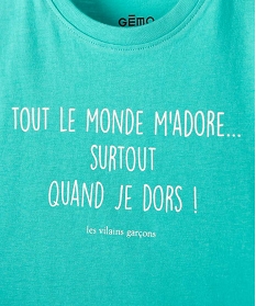 tee-shirt bebe garcon a message humoristique - gemo x les vilaines filles bleuA722501_2