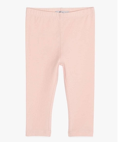 GEMO Legging long en coton stretch bébé fille Rose