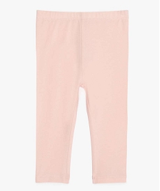 legging bebe fille long en coton stretch rose leggingsA725201_2
