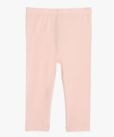 legging bebe fille long en coton stretch roseA725201_2