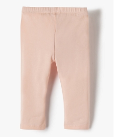 legging bebe fille long en coton stretch rose leggingsA725201_3