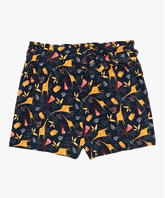 GEMO Short bébé fille imprimé à taille élastique Multicolore