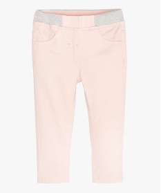 jegging bebe fille a taille reglable et ceinture pailletee rose pantalonsA729601_1