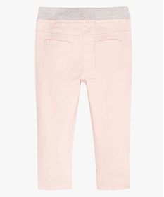 jegging bebe fille a taille reglable et ceinture pailletee rose pantalonsA729601_4