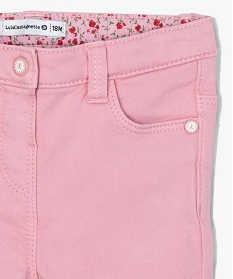 pantalon bebe fille en toile extensible – lulucastagnette rose pantalonsA730201_2