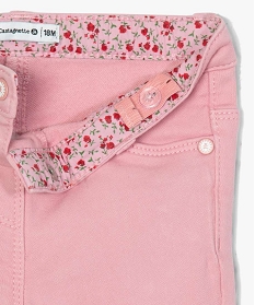 pantalon bebe fille en toile extensible – lulucastagnette rose pantalonsA730201_3