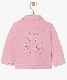 veste bebe fille en jean colore - lulu castagnette rose vestesA730501_3