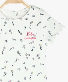 tee-shirt bebe fille a motifs fleuris - lulu castagnette multicoloreA736301_2