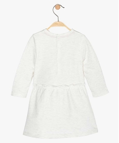 robe bebe fille matiere sweat a manches longues gris robesA739401_3
