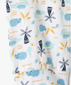 pyjama bebe garcon deux pieces a motifs exotiques vertA742301_2