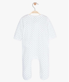 pyjama ouverture devant avec motif chat bebe fille blanc pyjamas ouverture devantA743101_3