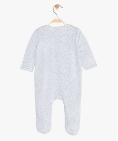 Gemo Vetements Garcon Pyjama Bebe En Velours Motif Renard Gris Bebe Gemo