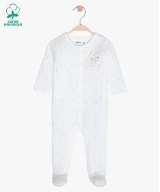 pyjama bebe en maille piquee motif etoiles multicolore pyjamas ouverture devantA743501_1