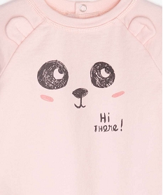 combinaison bebe sans pieds a motif panda rose pyjamas et dors bienA751601_3