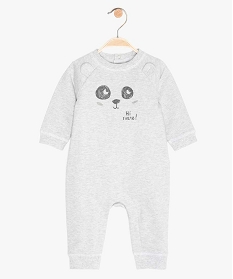 pyjama bebe sans pieds en jersey grisA751701_1
