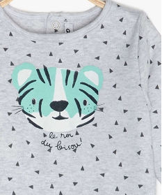 pyjama bebe en jersey a motif tigre multicoloreA752101_2