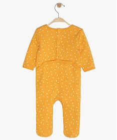 pyjama en jersey motif chat jauneA752201_3