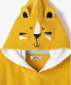 cape de bain bebe a capuche a motif tigre orangeA756301_2