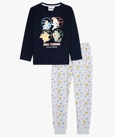 pyjama garcon bicolore a motifs - pokemon bleuA761101_1