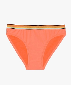 slip de bain fille avec ceinture multicolore orange maillots de bainA764701_1