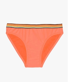 slip de bain fille avec ceinture multicolore orangeA764701_1