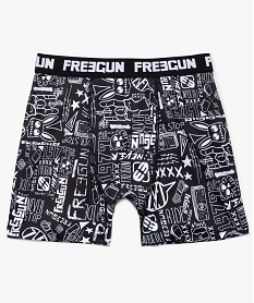 boxer homme a motifs abstraits - freegun noirA770201_2
