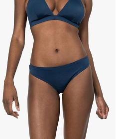 GEMO Bas de maillot de bain femme forme culotte Bleu