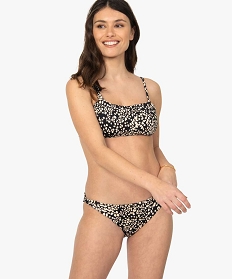 bas de maillot de bain femme imprime forme slip imprime bas de maillots de bainA777001_3
