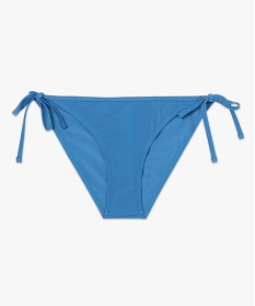 bas de maillot de bain femme forme slip avec liens bleu bas de maillots de bainA777701_4