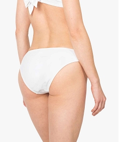 bas de maillot de bain femme forme slip avec boutons fantaisie blanc bas de maillots de bainA778201_2