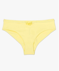 bas de maillot de bain femme forme shorty avec taille fantaisie jaune bas de maillots de bainA778401_4