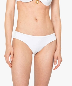 bas de maillot de bain femme forme shorty uni blanc bas de maillots de bainA778701_1