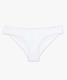 bas de maillot de bain femme forme shorty uni blanc bas de maillots de bainA778701_4