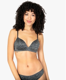 GEMO Soutien-gorge triangle sans armature à bonnets moulés Gris