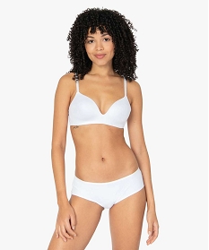 soutien-gorge sans armature a bonnets coques femme blancA783901_3