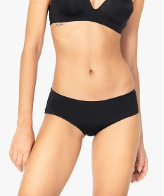 GEMO Shorties unis en microfibre femme (lot de 2) noir vif