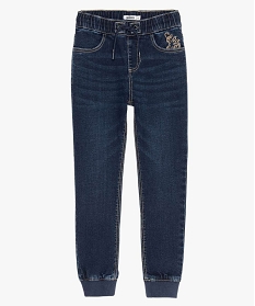 jean garcon avec taille elastiquee et bas resserre gris jeansA799001_2