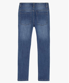 jean garcon slim en coton stretch delave ultra resistant gris jeansA799101_3