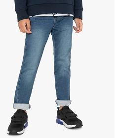 jean garcon avec taille elastiquee gris jeansA799301_1