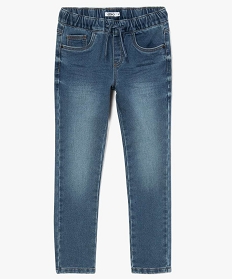 jean garcon avec taille elastiquee gris jeansA799301_2