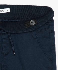 pantalon garcon multipoches en matiere resistante bleu pantalonsA800401_2